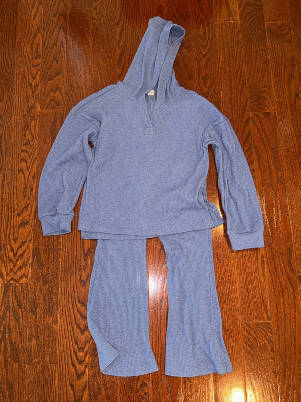 Old Navy Girls Cozy Blue Knit Hoodie Set
